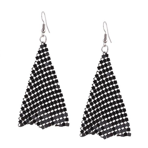 Set of 3 Triangular Scarf Necklace Earrings