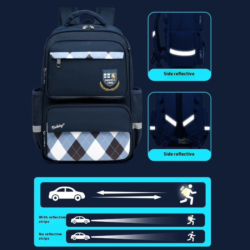 Boys Burden Relief Spine Protection Children's Schoolbag