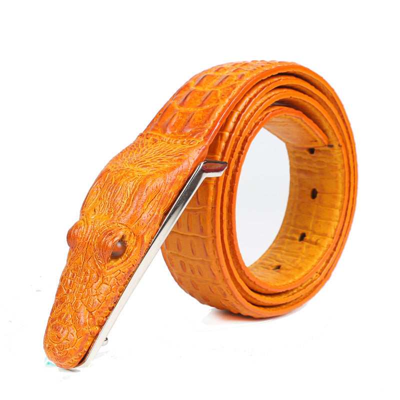 Men's leather belt