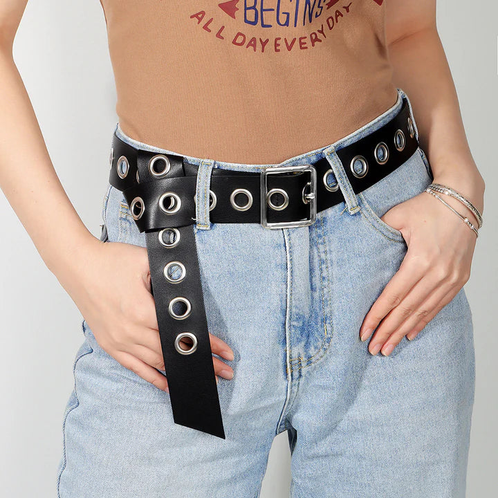 Men And Women Fashion Hollow Belt Personality Punk Style PU Soft Belt Jeans Hip Hop AccessoriesLace Triangular Hair Scarf Headband Square Headscarf Hairband Turban Bandage Bandana Headband Women Headwarp Hair Accessories (Copy)
