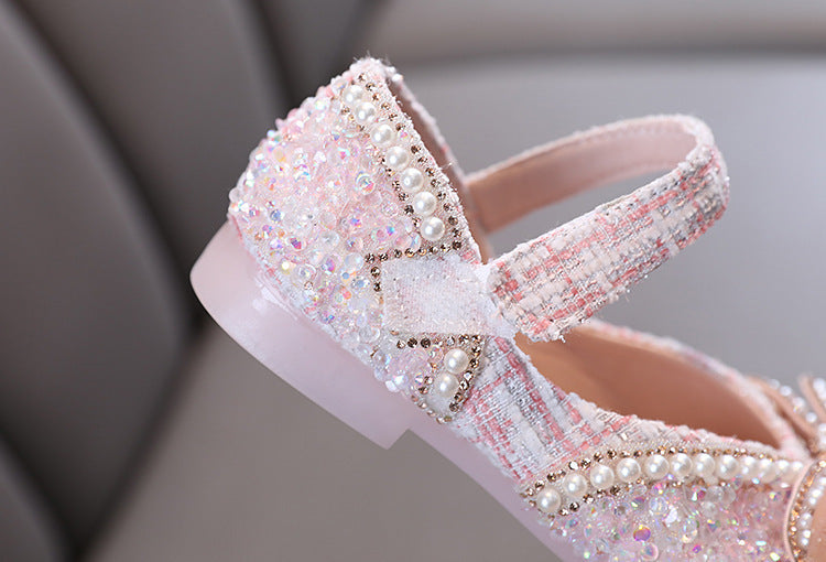 Bow Baby Princess Children's Single-layer Shoes