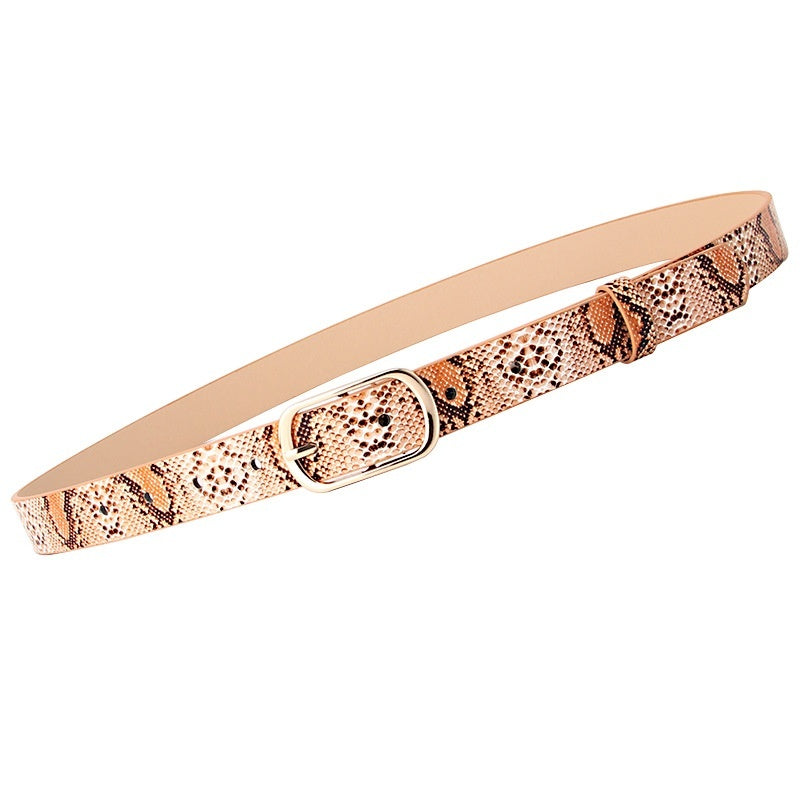 Fashion All-matching Pin Buckle Pant Women's Belt