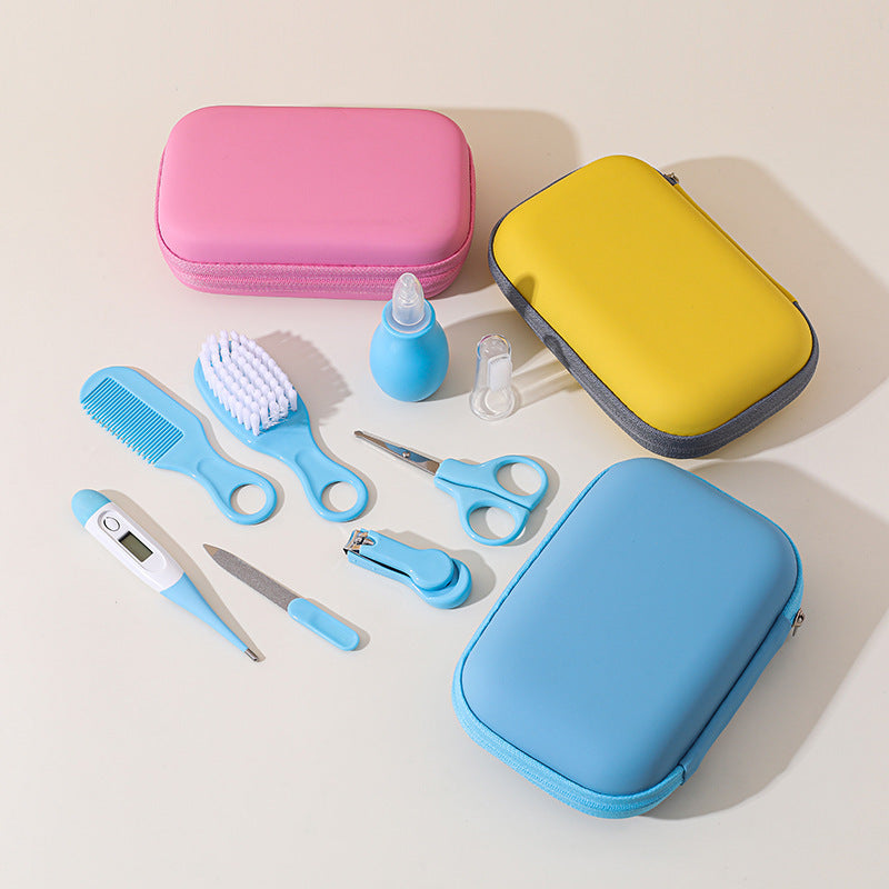 Children's Baby Nails Cutting Pliers 8 Eight-piece Set Eva Bag Care Suit (Available)