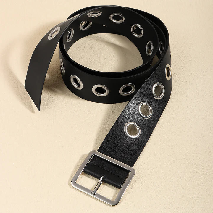 Men And Women Fashion Hollow Belt Personality Punk Style PU Soft Belt Jeans Hip Hop AccessoriesLace Triangular Hair Scarf Headband Square Headscarf Hairband Turban Bandage Bandana Headband Women Headwarp Hair Accessories (Copy)