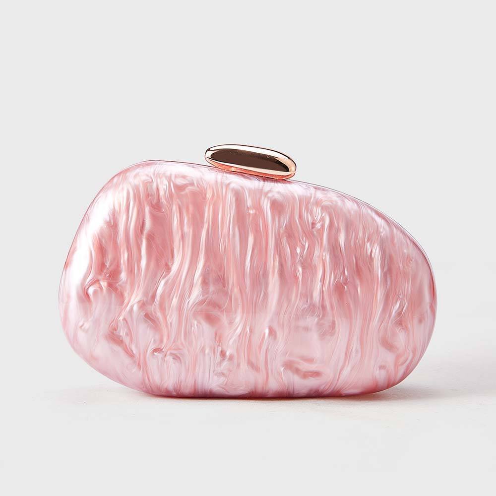 New Marble Pattern Acrylic Evening Bag Luxury Handbag Purse Women Ladies Purses Wedding Party Bridal Clutch Bags