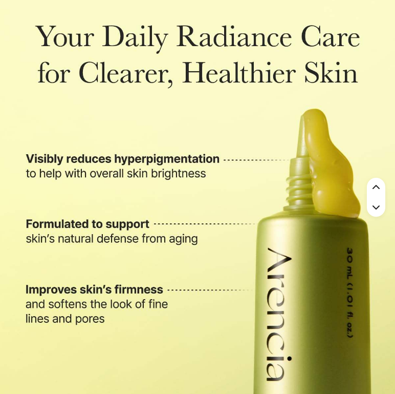 Arencia Vitamin C Booster Shot Korean Skincare Skin Revitalizer for Women Vitamin C Booster Shot Serum Glutathione Cream