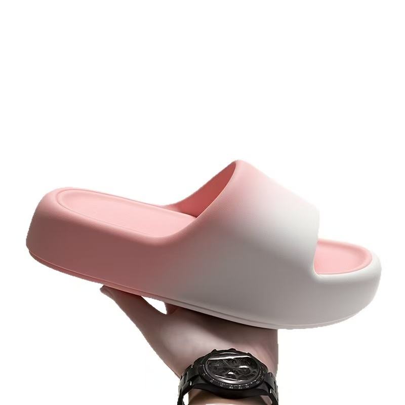Unisex Slippers Home Indoor Bathroom Shower EVA Thick Sole Height-Increasing Outdoor Sandals