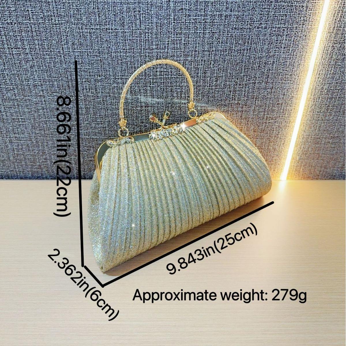 Advanced Handmade Dinner Bag Women's Cross-Border Small Bag Diamond-Encrusted Evening Clutch