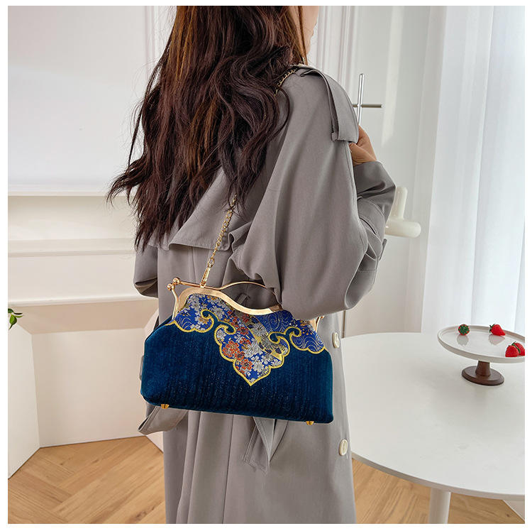 Chinese Style Cheongsam Shoulder & Crossbody Evening Bag for Women