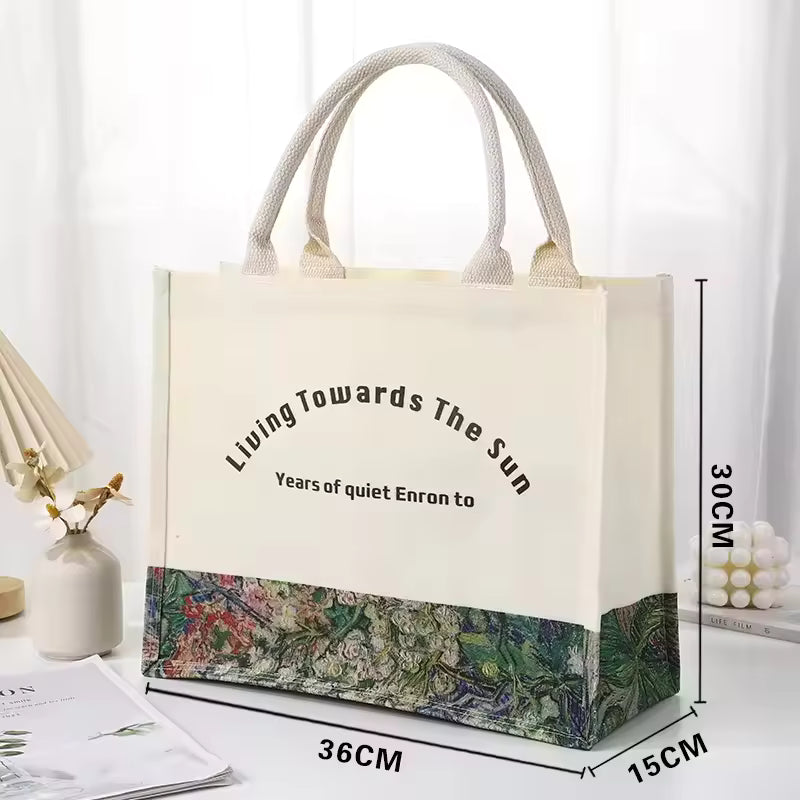 Stylish High Quality Prints Minimalism Premium Canvas Tote Bag