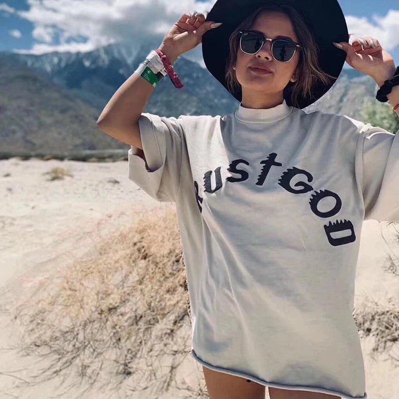 Sunday ServIce Kanye West T Shirt Vintage Oversized Printed Tshirts Men Women Hip Hip Top Tee Streetwear