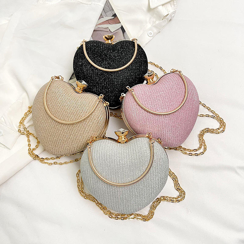 Luxury Heart Shape Evening Clutch Bag for Women