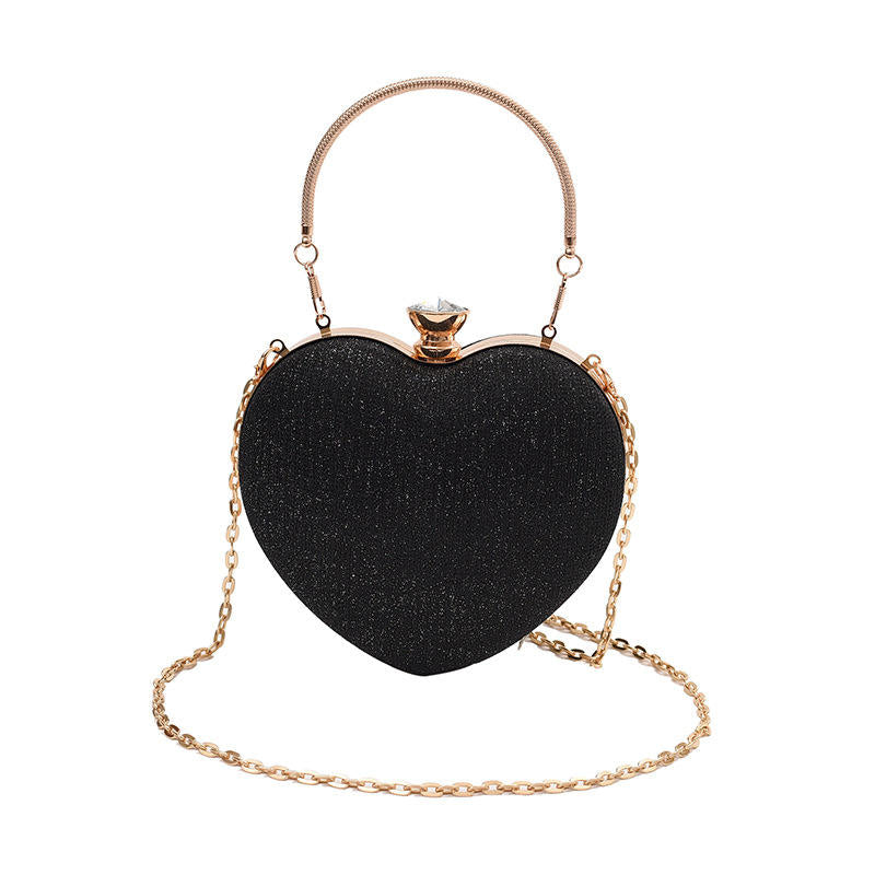 Luxury Heart Shape Evening Clutch Bag for Women