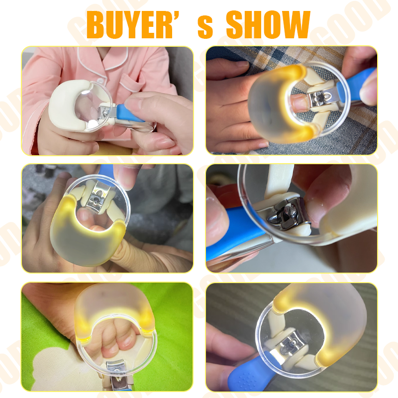 Baby Nail Clipper with Magnifier and LED Light for Baby Children