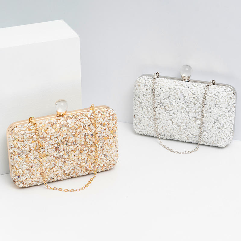 Elegant Ladies Clutch Hand Bag Women Wedding Purse Sequined Beaded Clutches Bling Evening Handbags for Party Dinner Bags