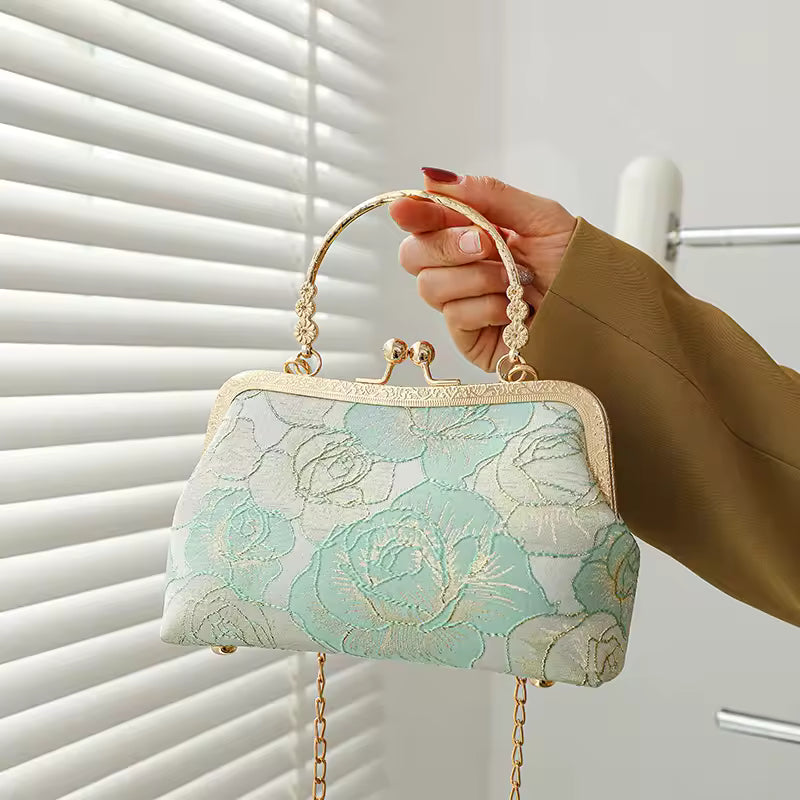 Chinese Style Shell Cheongsam Evening Clutch Bag for Women