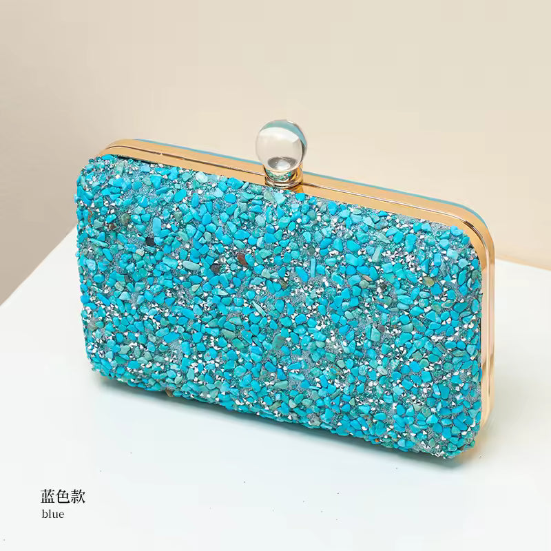 Elegant Ladies Clutch Hand Bag Women Wedding Purse Sequined Beaded Clutches Bling Evening Handbags for Party Dinner Bags