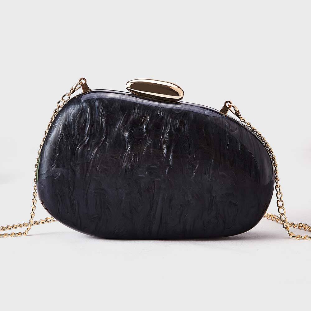 New Marble Pattern Acrylic Evening Bag Luxury Handbag Purse Women Ladies Purses Wedding Party Bridal Clutch Bags