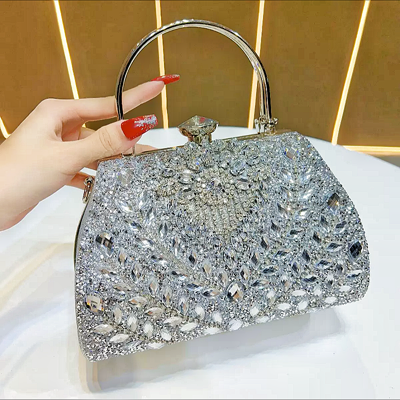 Women's Floral Polyester Clutch Cheongsam Bag High-End Luxury Evening Bag