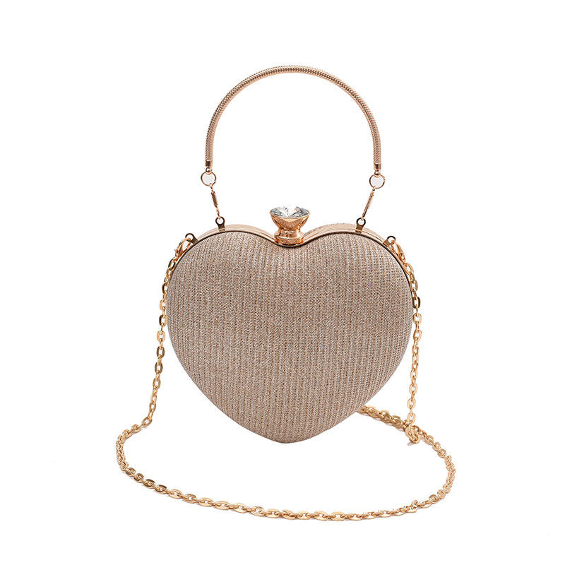 Luxury Heart Shape Evening Clutch Bag for Women