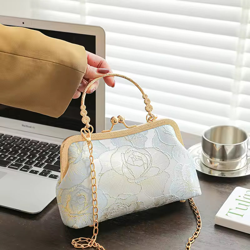 Chinese Style Shell Cheongsam Evening Clutch Bag for Women