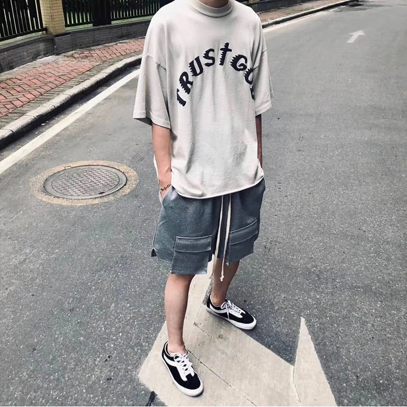 Sunday ServIce Kanye West T Shirt Vintage Oversized Printed Tshirts Men Women Hip Hip Top Tee Streetwear