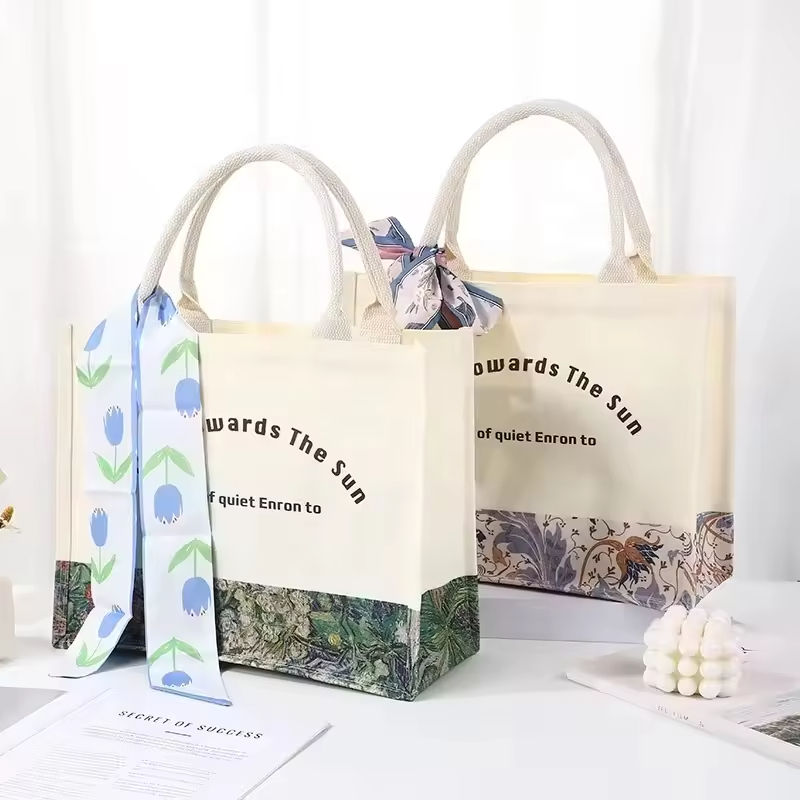 Stylish High Quality Prints Minimalism Premium Canvas Tote Bag