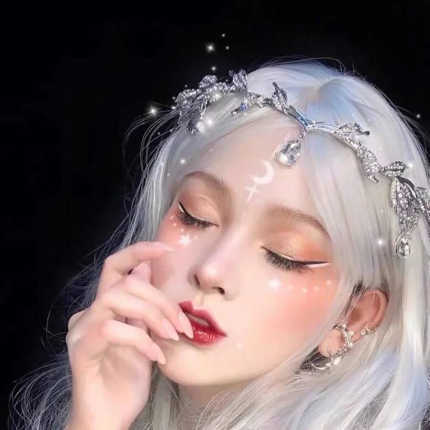 Exotic retro temperament tassel headdress female new rhinestone high-grade headband headband bridal crown hair accessories