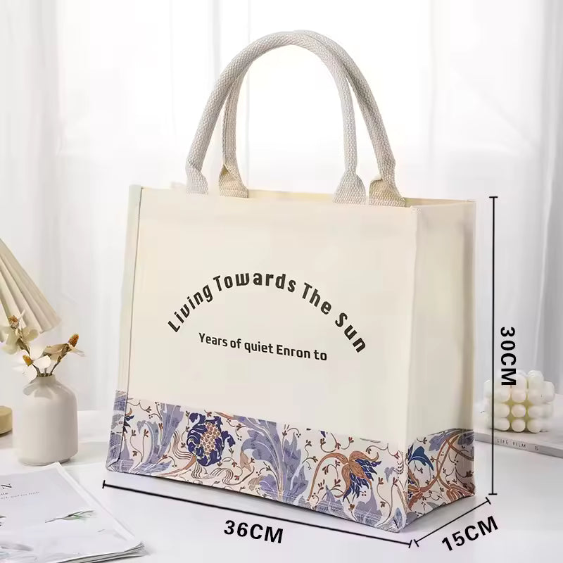 Stylish High Quality Prints Minimalism Premium Canvas Tote Bag