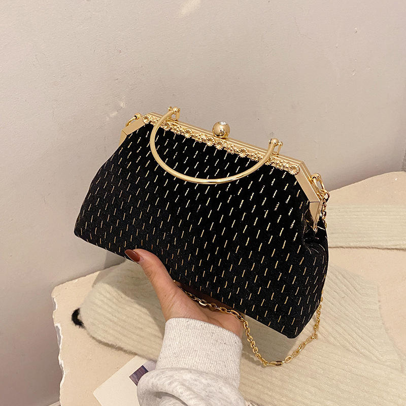 Ladies Small Clutch Purse for Evening Party Clip Closure Handbags