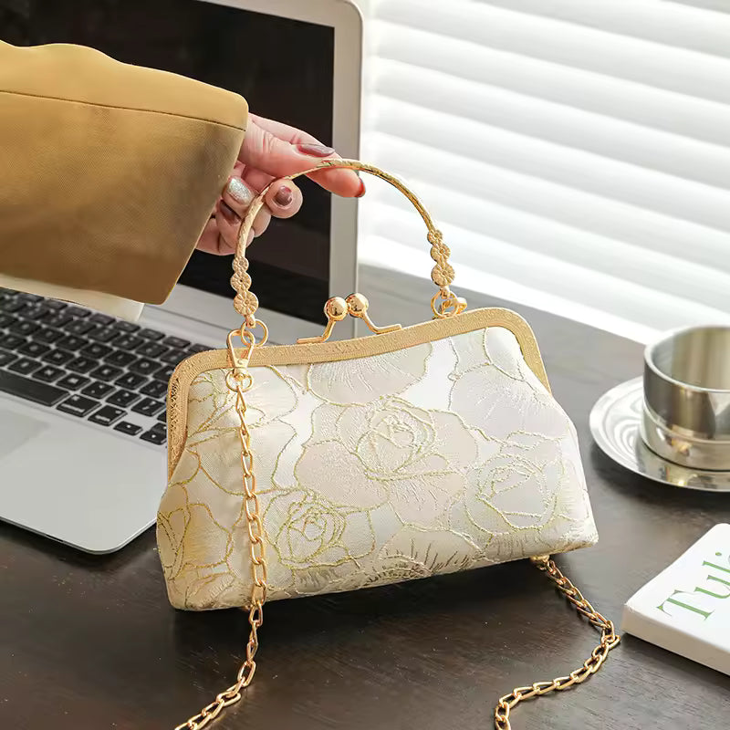 Chinese Style Shell Cheongsam Evening Clutch Bag for Women