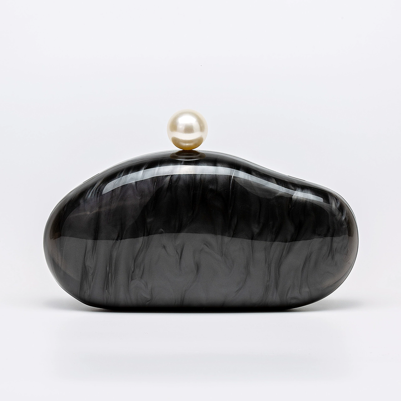 Luxury Acrylic Clutch Evening Bag Marble Pearl Ladies Purses for Parties Weddings Bridal Events Handbag