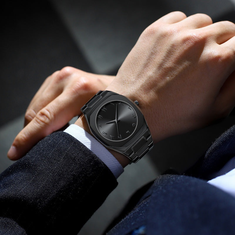 High-grade Alloy Arabic Dial Men's Waterproof Watch