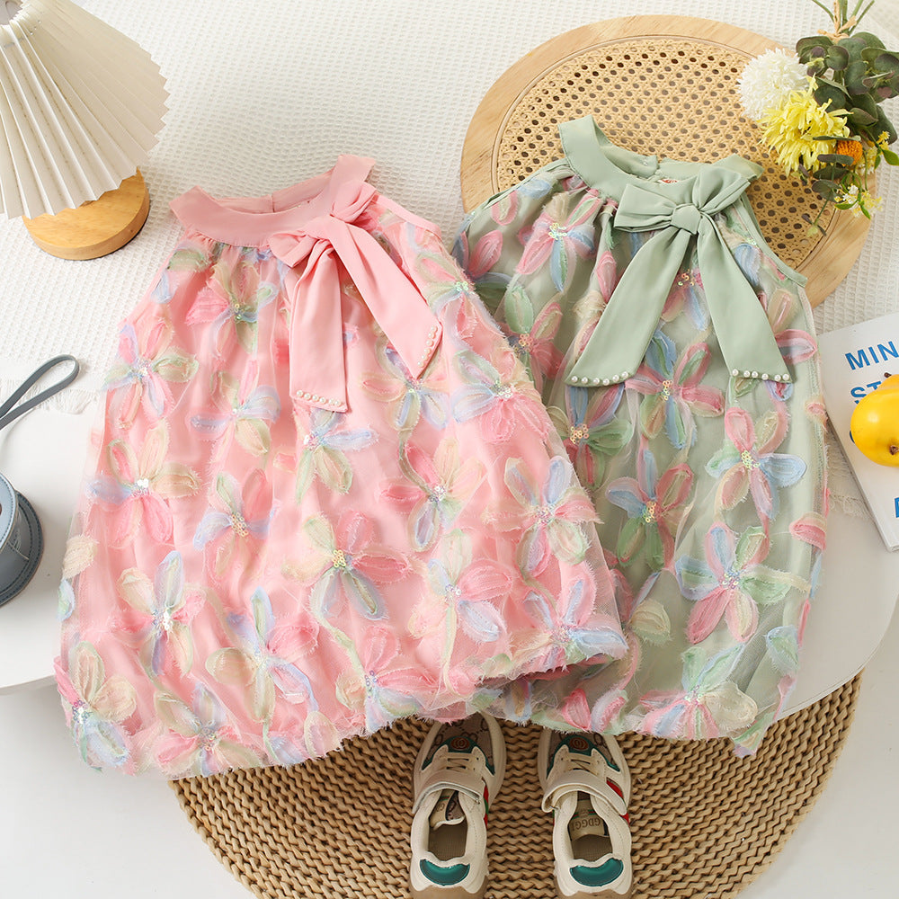 Baby girl bow princess dress