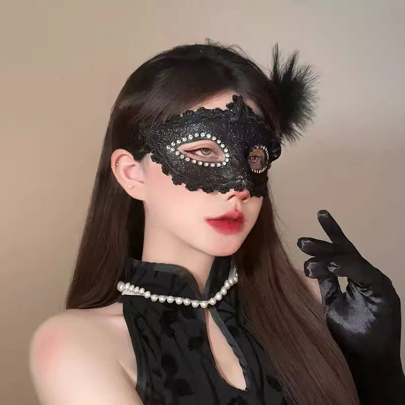 Eye Mask Masquerade Masks Dress up Feather Mask for Party Event Party Supplies Decoration