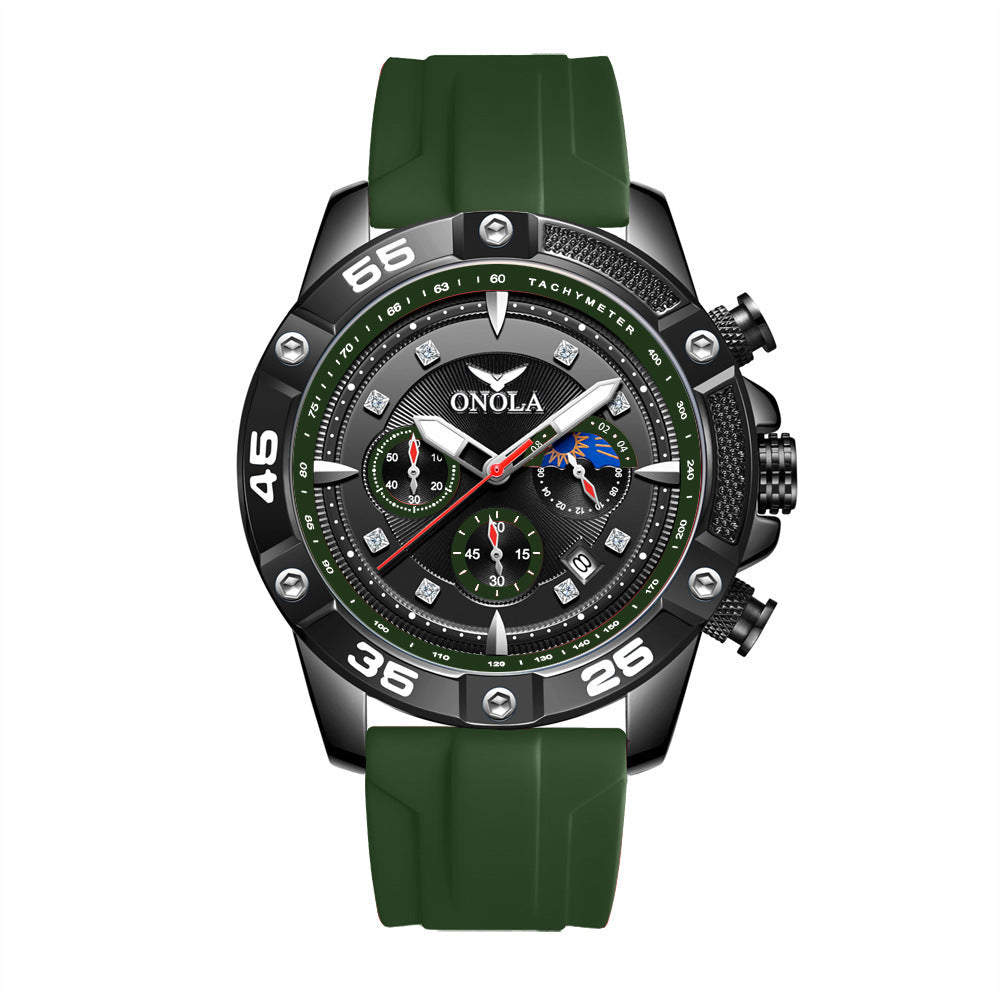 Fashion Casual New Style Multifunctional Quartz Waterproof Tape Watch