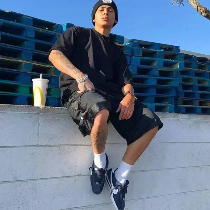 New short-sleeved cotton summer T-shirt A loose round-neck stylish and breathable top suitable for men and women practical