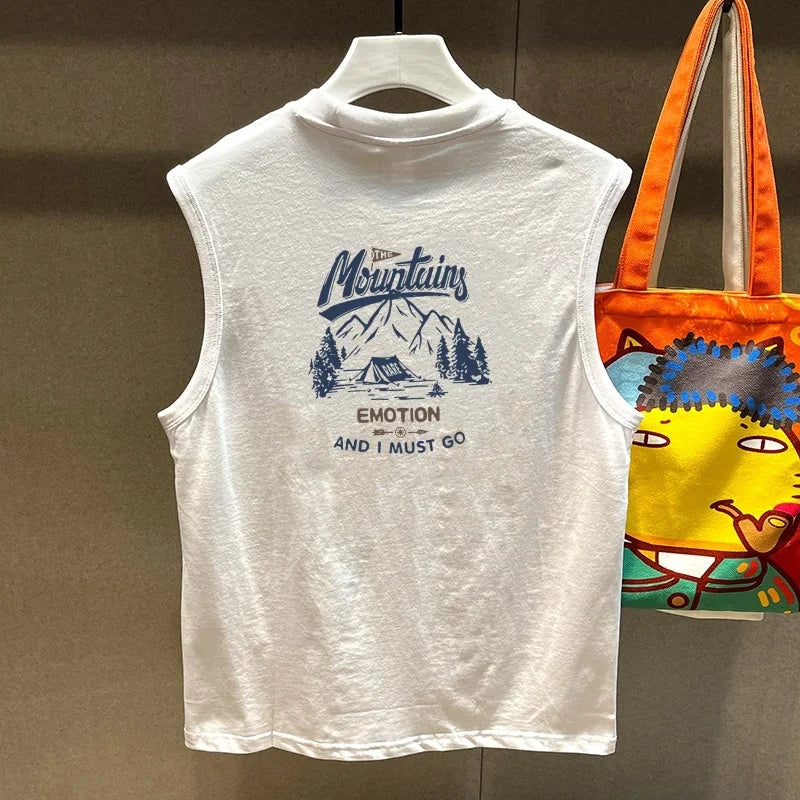 Trendy Cotton Sweatirt Vest ex Svel Summer Sportswear Pure Cotton Breathable Moisture ng Casual Faion