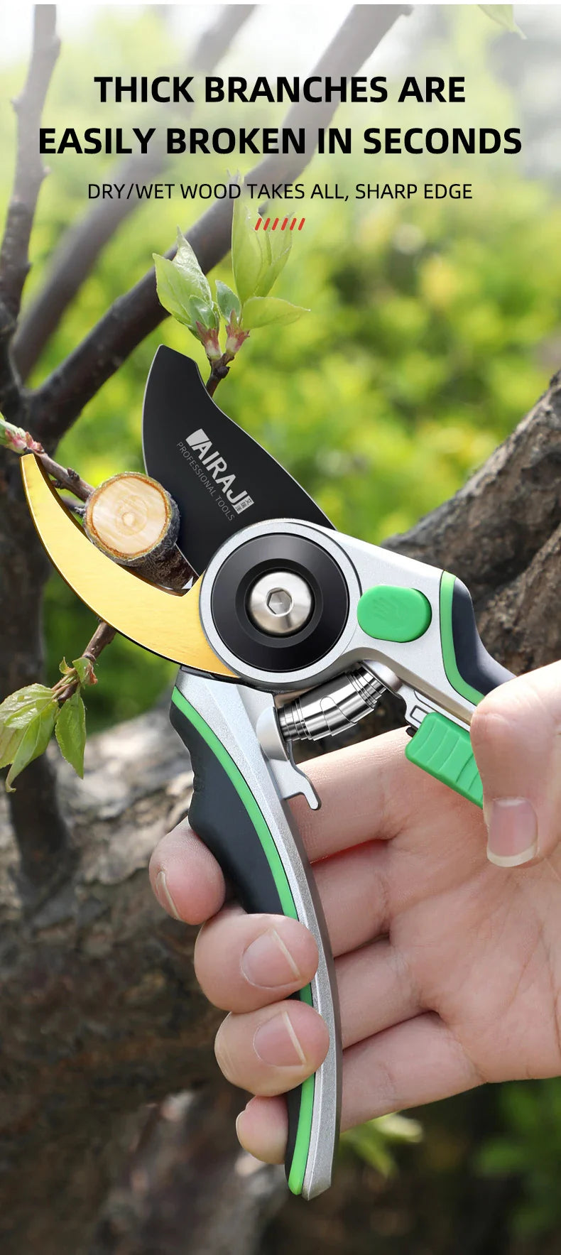 Garden Tools Labor Saving Scissors Gardening Plant Sharp Branch Pruners Protection Hand Durable