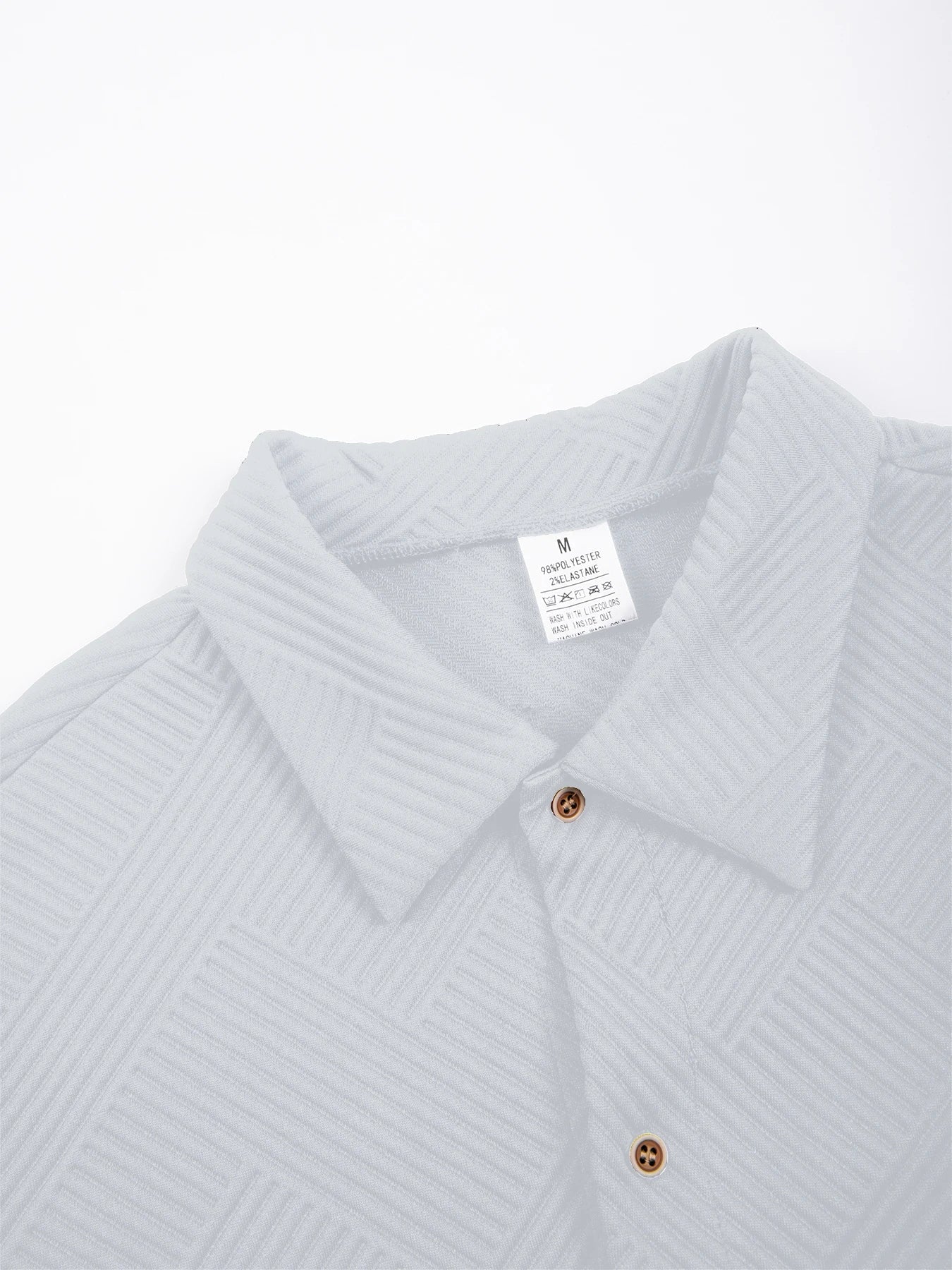 New Mens Short Sleeve T Shirts Trendy Breathable Solid Color Stand Up Collar Shirt Summer Loose Youth Basic Button T-shirt Top