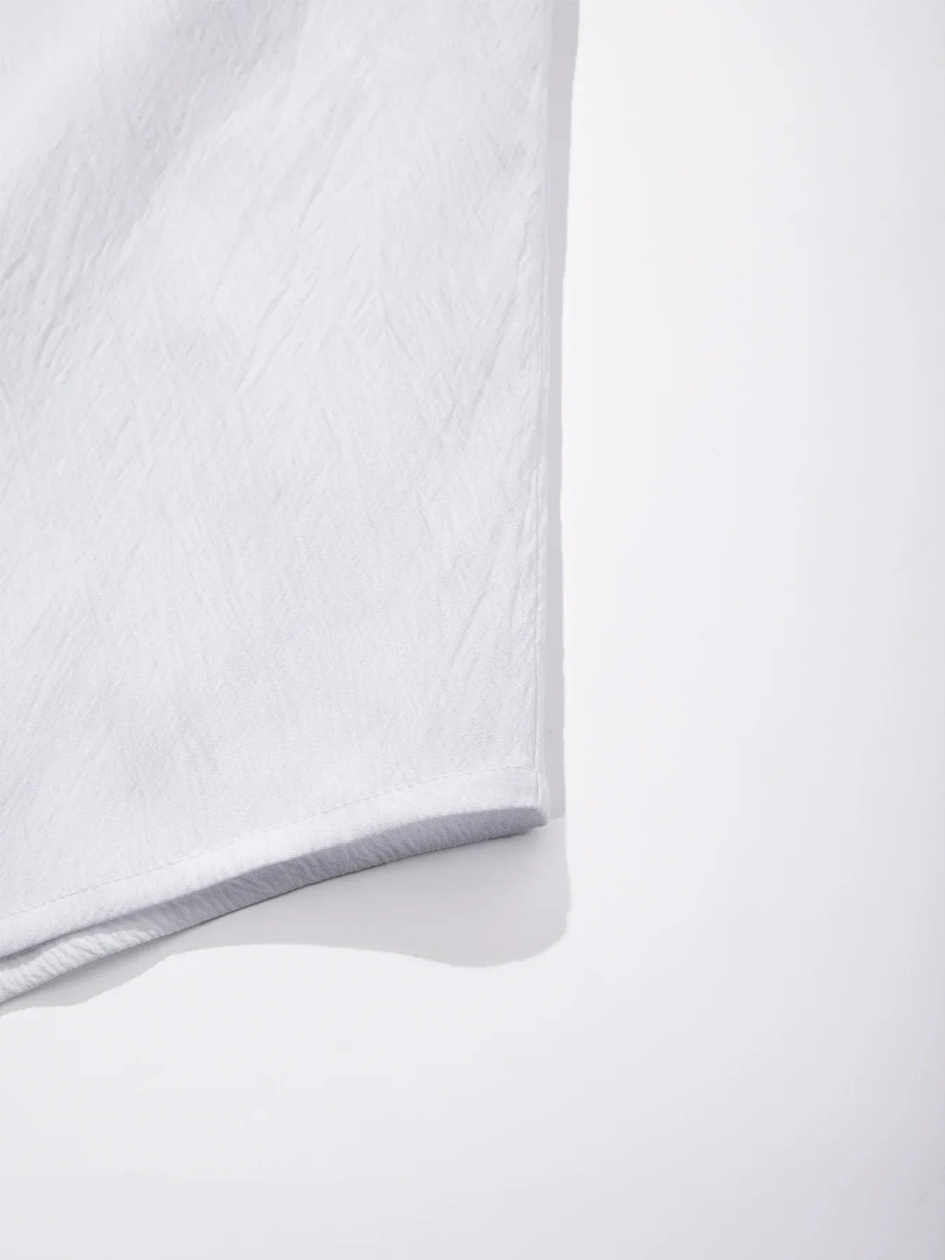 2025 Men's Short-Sleeved Shirts New Cotton Linen Hot Sale Summer Solid Color Turn-down collar Casual Beach Style Plus Size