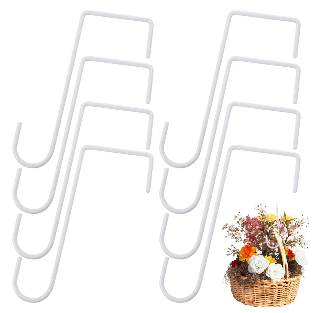 Gardening Accessories Iron Fence Hooks Reusable Durable Fence Flower Groove Hooks Creative Railing Hooks Outdoor