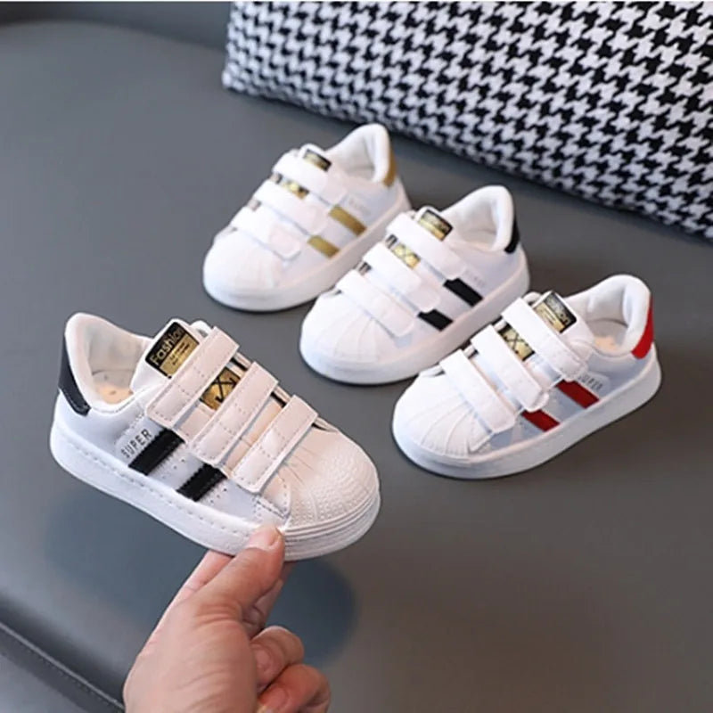Zapatillas kid Design White Sneakers Toddlers Girl Boy Mesh Breathable Casual Sport Shoes Kid Tennis 2-6Y Skate shoe Girls' shoe