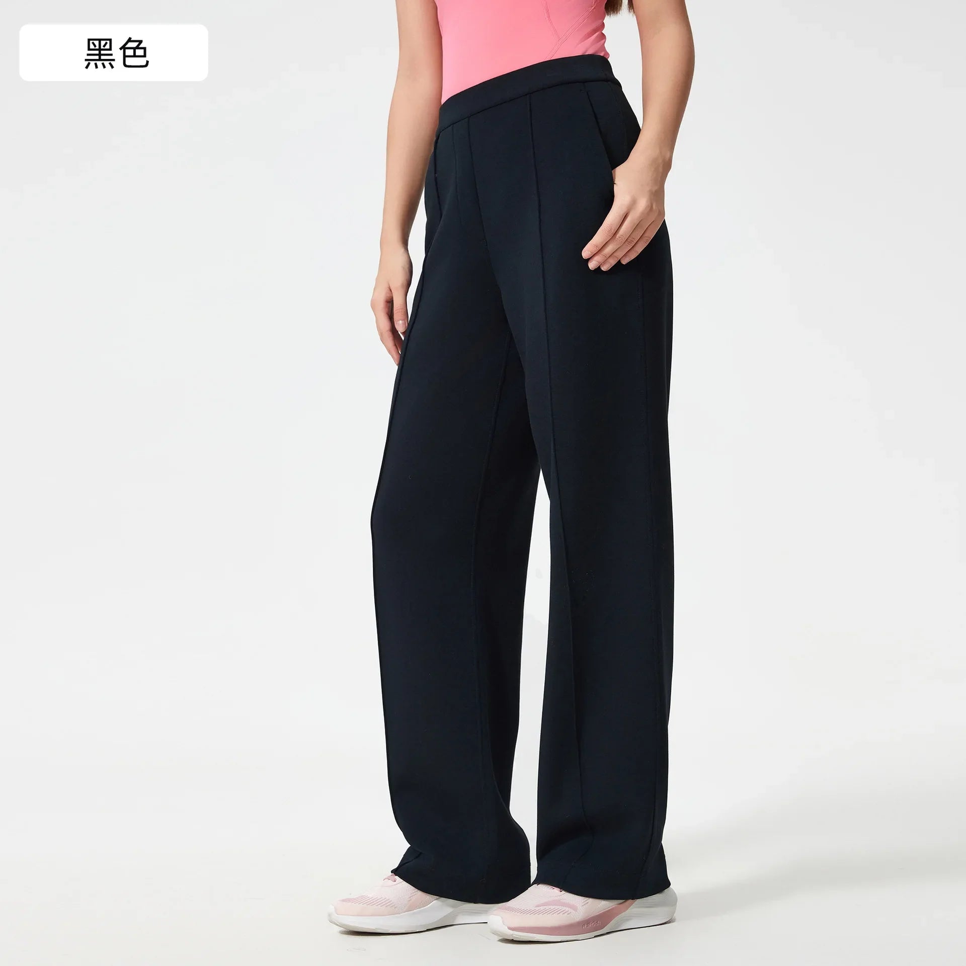 Women's Plain High Waist Straight Leg Pants, Chic Casual Comfy Zipper Button Trousers for Daily Wear, Pants for Women