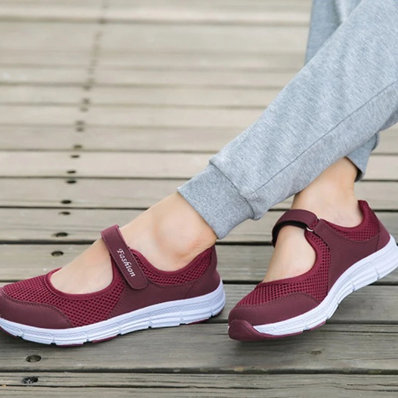 Women Shoes Breathable Vulcanized Shoes Fashion Solid Color Casual Shoes Work Walking Shoe Lightweight Flat Sneakers Zapatos