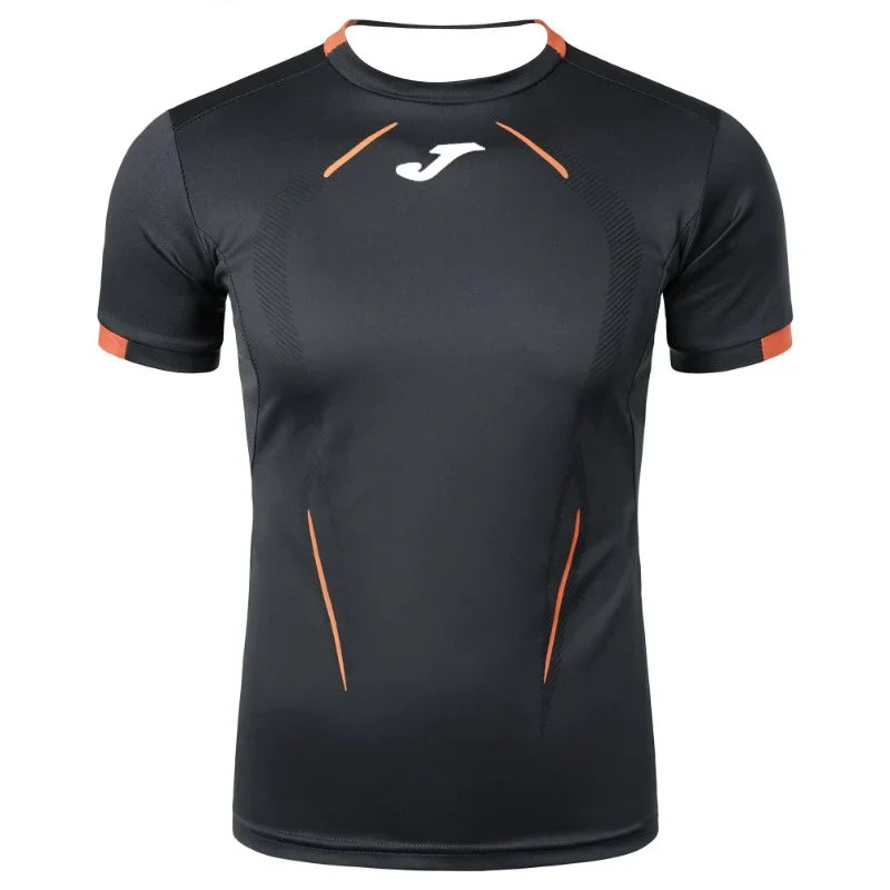 JOMA Quick-drying sweat-absorbing men's T-shirt, short-sleeved sweatshirt, high-quality top for football, running and sports