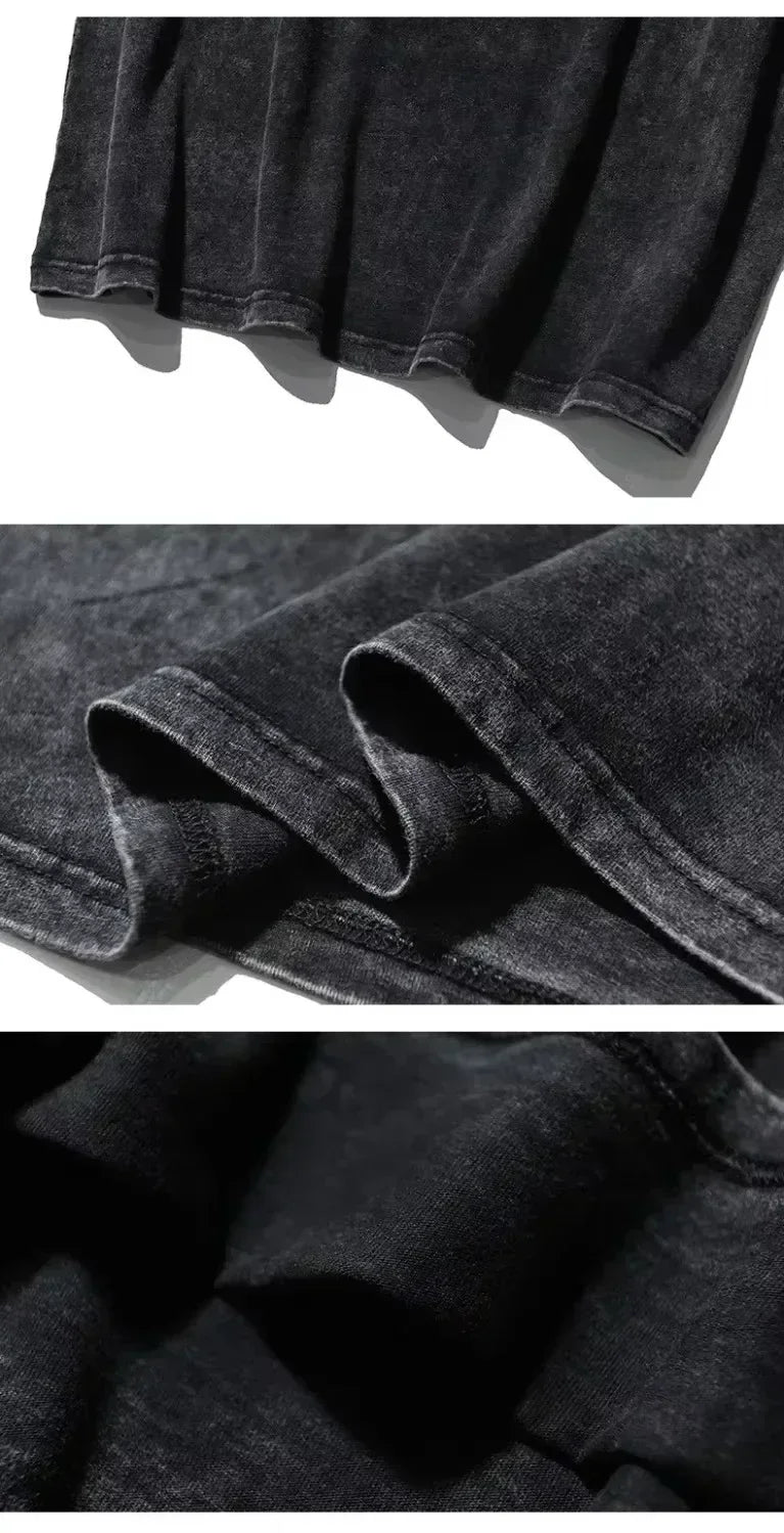 Head Full of Dreams Washed T Shirts Streetwear Novelty T-Shirt Coldplays World Tour 2024 Tee Shirt Cotton High Street