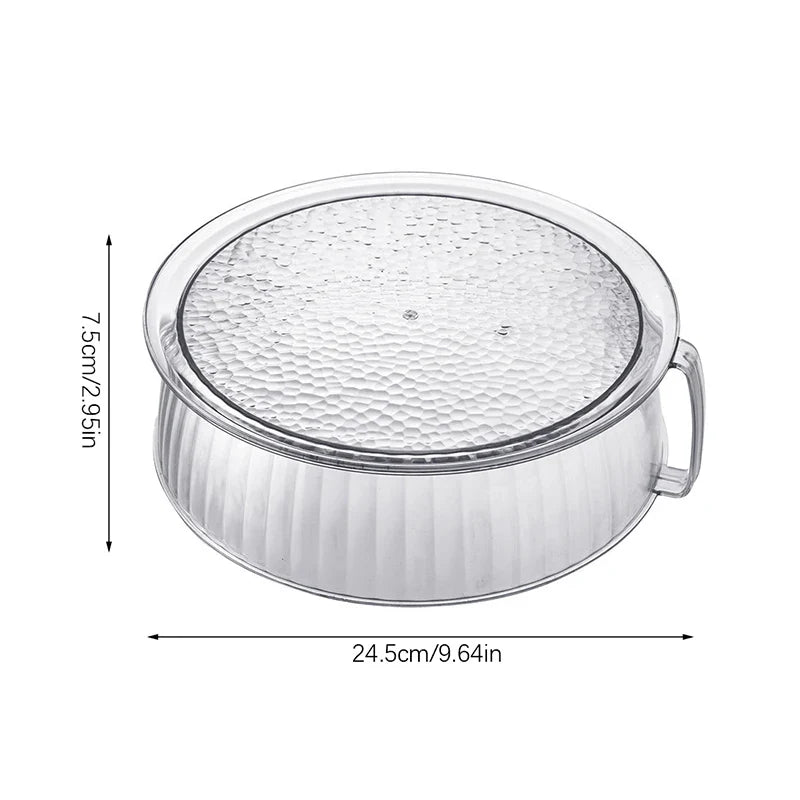 Microwave Splash Proof PET Cover High-temperature Resistant Bowl Cover Household Food Grade Plastic Microwave Hot Dishes Lid