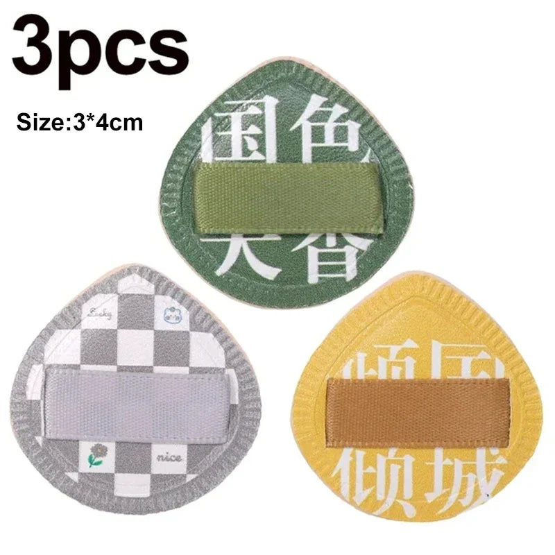 3pcs Mini Finger Puff Cosmetic Cushion Puff Concealer Foundation Detail Makeup Sponge Puff Set Professional Beauty Tools