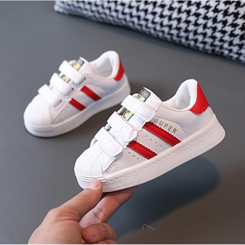 Zapatillas kid Design White Sneakers Toddlers Girl Boy Mesh Breathable Casual Sport Shoes Kid Tennis 2-6Y Skate shoe Girls' shoe